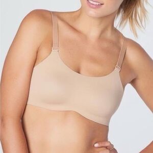 Knix Evolution Reversible Wire-Free Bra in Nude/Heathered Grey Size 7